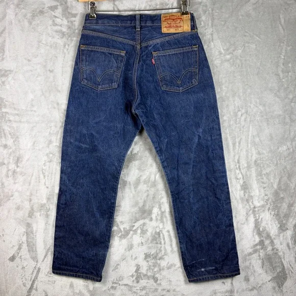Levi’s 501 Jeans Original Fit W31 L30 Blue Fade Button Fly Y2K - Picture 2 of 13